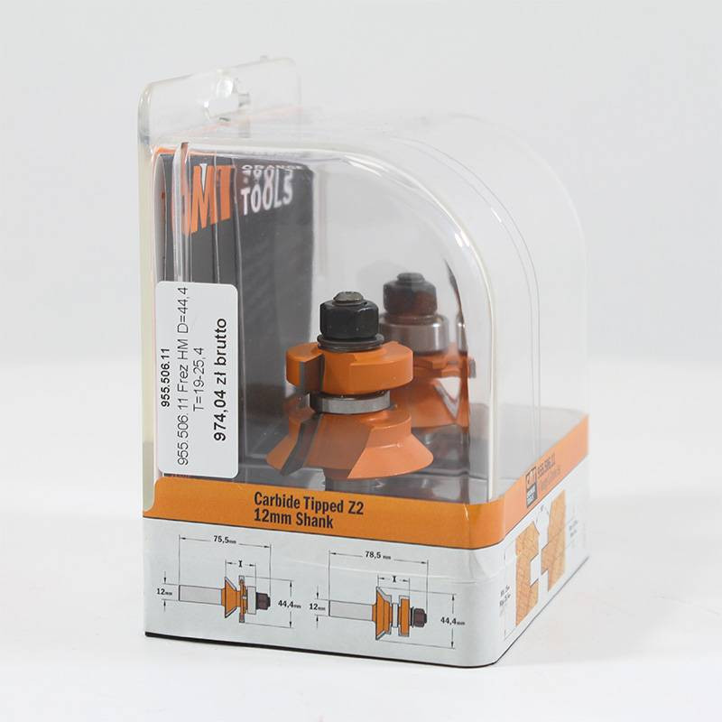 Zestaw frez&oacute;w do łączenia na pi&oacute;ro i wpust typu V