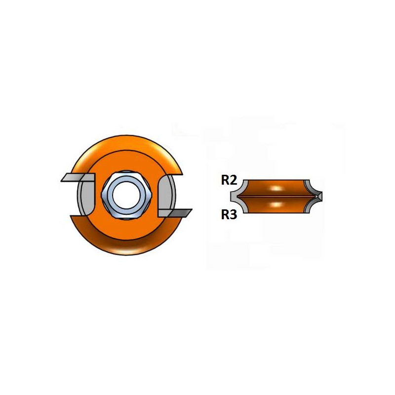 822.031.11 Ostrze do frezu 8 | 900.622 R2 R3 - CMT