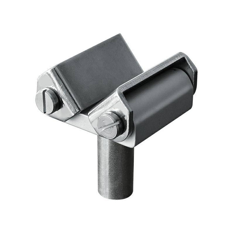 Pryzma do rur z prętem mocującym 22 mm gwint M8M6, stal ocynkowana, do stołu spawalniczego - PIHER P19112