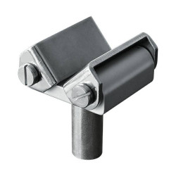 Pryzma do rur z prętem mocującym 22 mm gwint M8M6, stal ocynkowana, do stołu spawalniczego - PIHER P19112