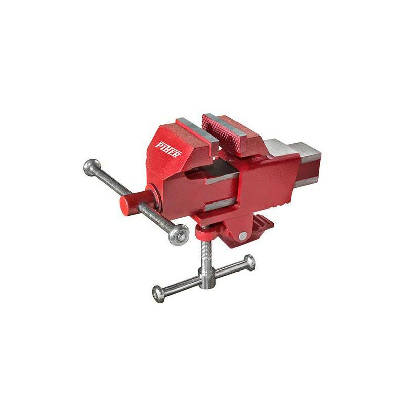 Imadło ślusarskie przenośne 6,5 cm H-4,5 cm I-10 cm grubość blatu do montażu min. 20 mm maks. 52 mm - PIHER P55007