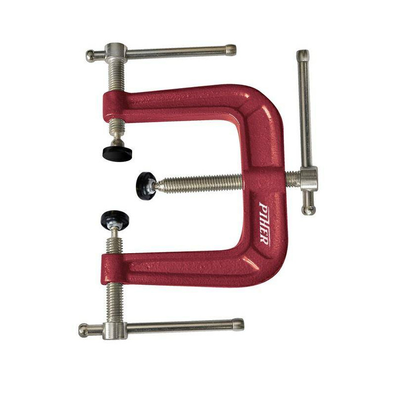 P55400 Ścisk krawędziowy doczołowy G 3T wys. 6,5 cm, szer. 6,5 cm - PIHER