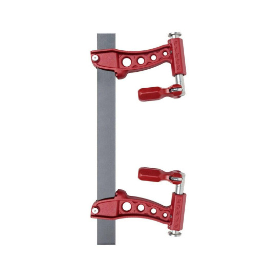 Ścisk stolarski / spawalniczy Maxipress odwr&oacute;cony R80 max. siła nacisku 1000 kg , ramię 16 cm, szyna 40x10 mm - PIHER P61508
