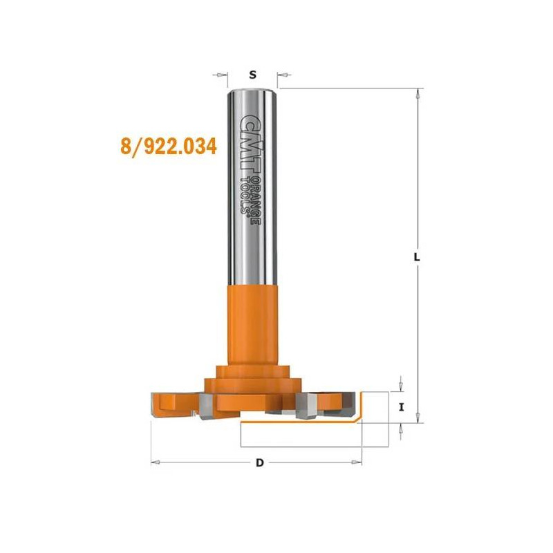 922.035.11 Frez HM D-52 I-6,5 L-65 S-8Z-4 - CMT