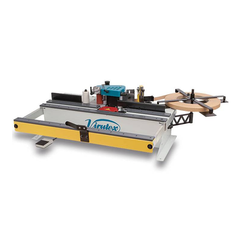 PEB250TA Okleiniarka przenośna 830W ze stołem + automatyczna gilotyna - VIRUTEX