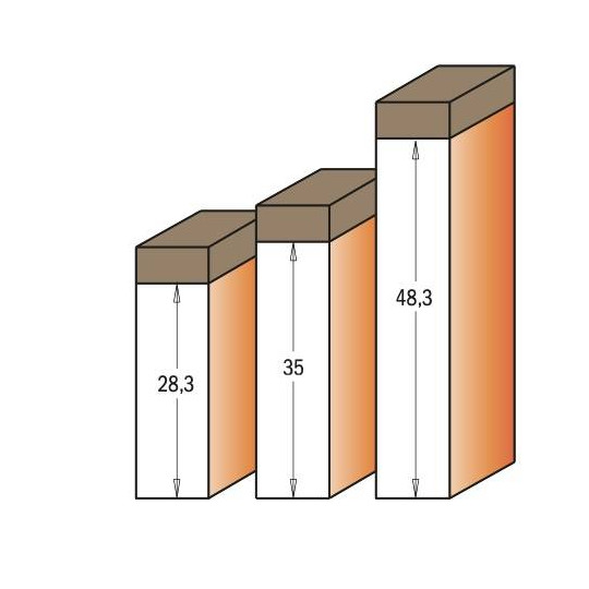 Frez prosty na płytki wymienne
