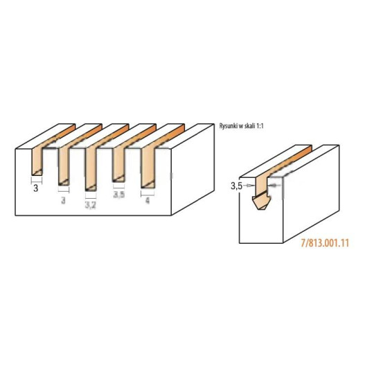 Frez spiralny wykańczający- pozytyw
