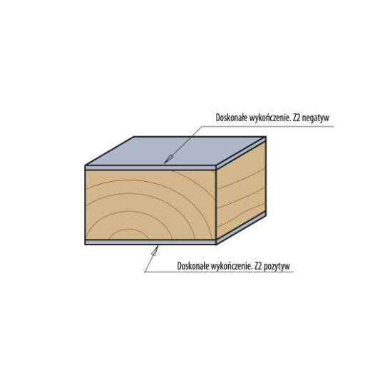 Frez spiralny z dolnym łożyskiem