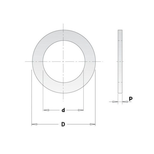 299.236.00 Redukcja otworów w piłach tarczach CMT