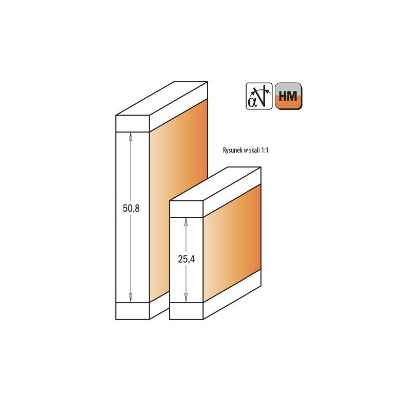 Frez prosty z podw&oacute;jnym łożyskiem