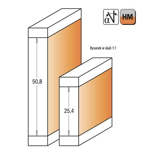 Frez prosty z podw&oacute;jnym łożyskiem