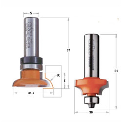 Zestaw frezów do listew dzielących- „szprosów”