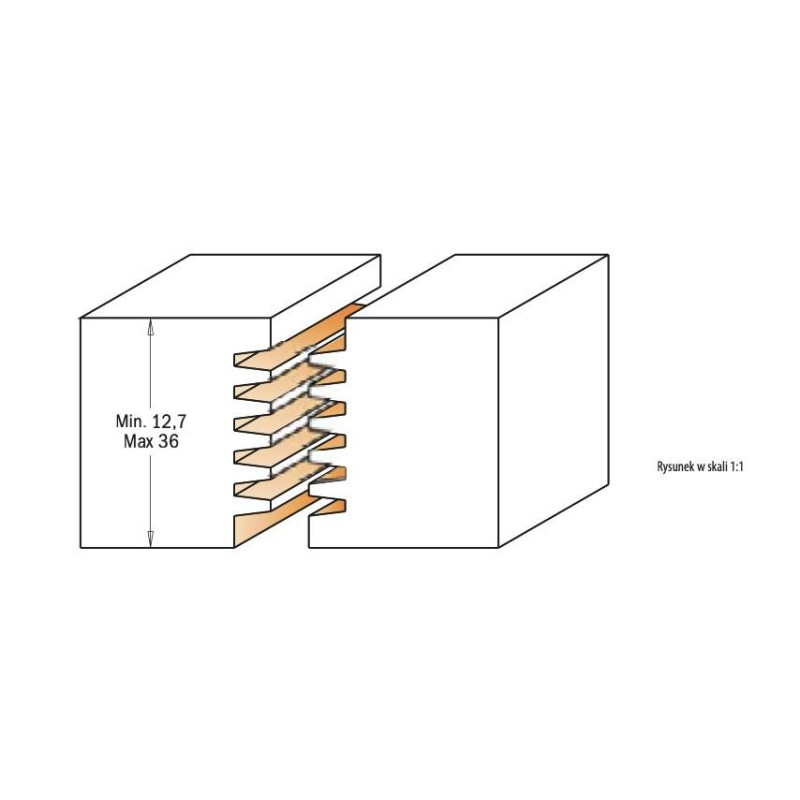 Frez do połączeń klinowych