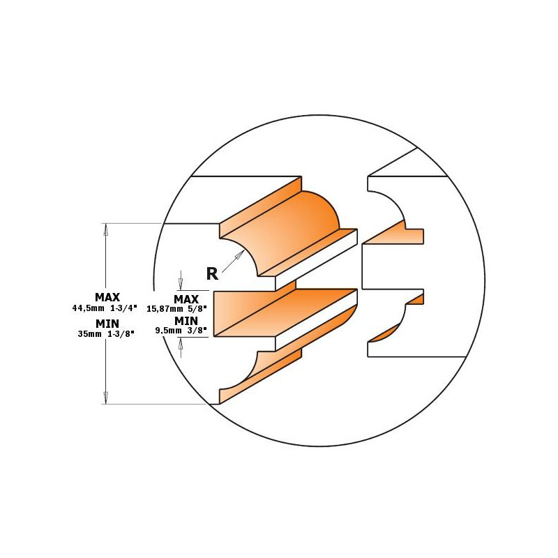 Zestaw frez&oacute;w do drzwi