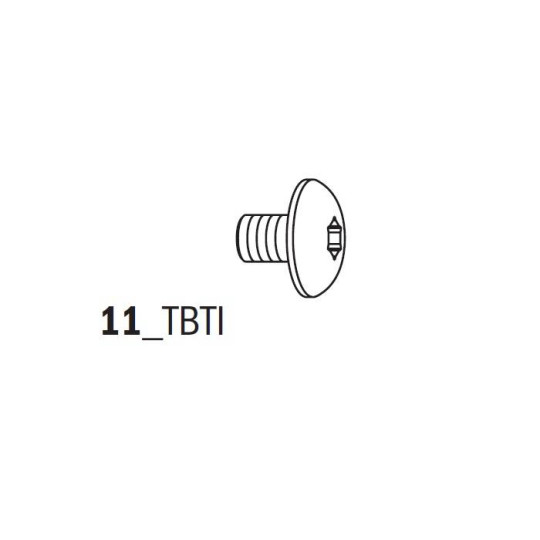 990.116.00 Śrubka M6x8.7x12 TSPEI do użytku z korpusami2,2mm CMT