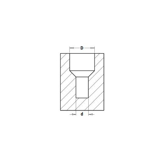 521.616.11A Wiertło nieprzelotowe z pogłębiaczem CMT