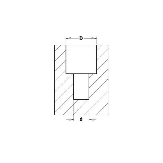 515.615.11 Wiertło nieprzelotowe z pogłębiaczem CMT