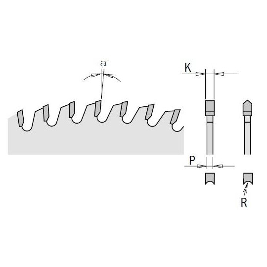 287.049.10M Piła tarcza do materiał&oacute;w dwustronnie laminowanych CMT