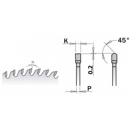 281.684.14M Piła tarcza HM D-350 F-30 Z-84 K-3,5/2,5COMBI3 CHROM CMT
