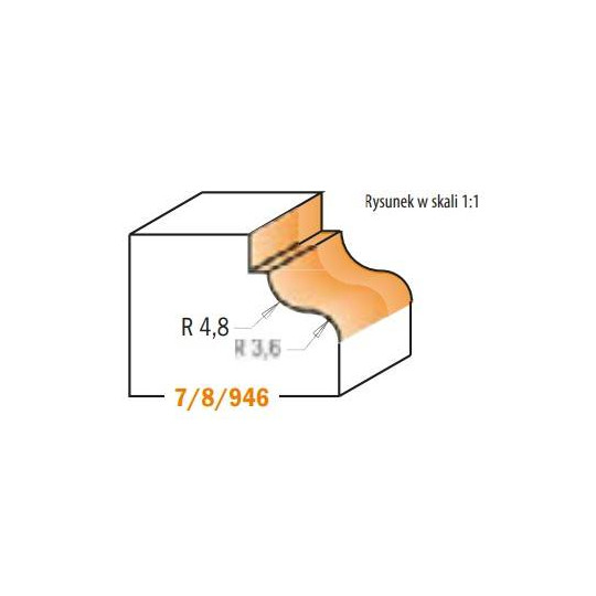 846.825.11 Frez HM R-4,8- 3,6D-34,2 I-13 S-12,7 CMT