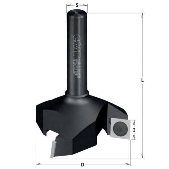 663.006.11 Frez do płaszczyzn D-100 I-12 L-90 S-20x50 Z4 na płytki wymienne CMT