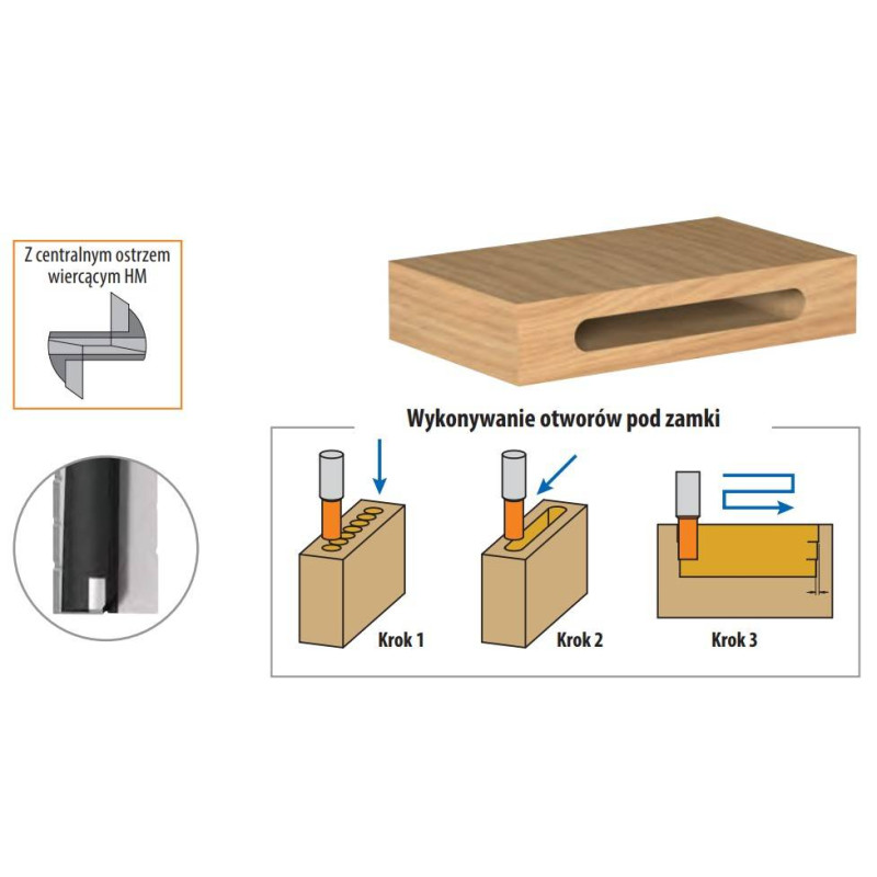 161.120.11 Wiertło oscylacyjne z łamaczem D-12 I1-25 I-75 L-150 S-16x50 Z2R LH CMT