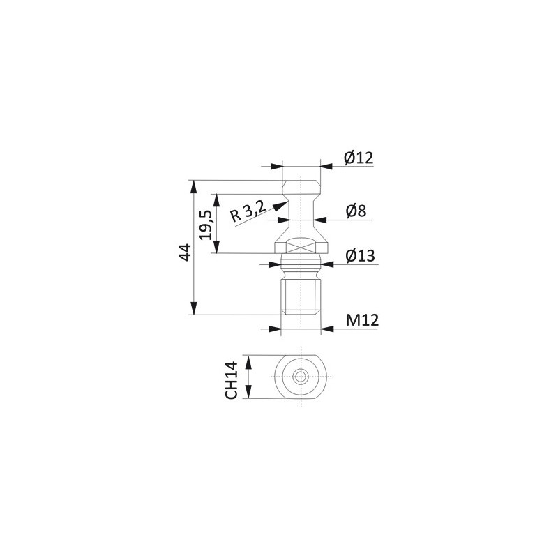 Końcówka do uchwytów ISO Końcówka do uchwytów ISO