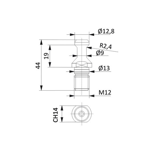 CDM12CMS Końcówka do uchwytów ISO CMT