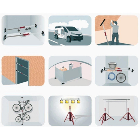 PIHER Multi-podpora teleskopowa PIHER Multi-podpora teleskopowa