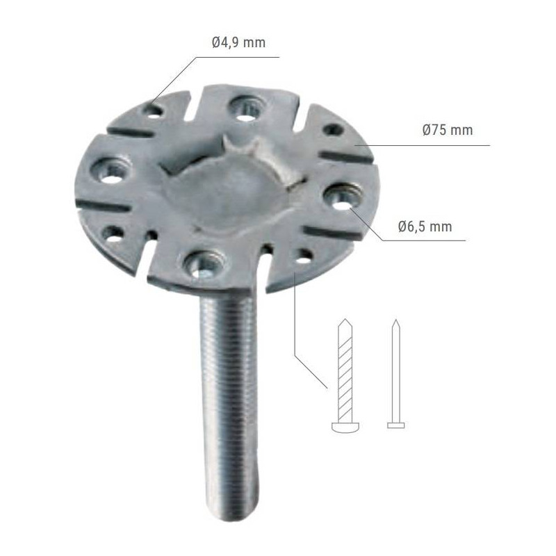 P34039 Komplet st&oacute;p do multi-podp&oacute;rki -na śruby PIHER