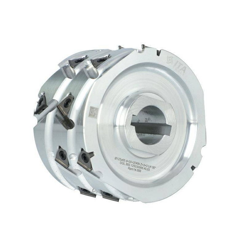 DGL.100030065.4LB3 Głowica DIA D-100 I-65 d-30+2CH Z-3+3 (24) a45° H-3 LH podfr. górne / kołnierz dolny / SCM ITA TOOLS