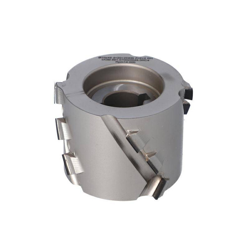 DGM.070020048.0RC4 Głowica D-70 I-48 d-20+2CH Z-2+2 H4,5 RH podfrez. obustronne ITA TOOLS