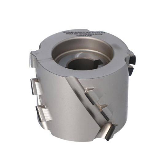 DGM.070020048.0RC4 Głowica D-70 I-48 d-20+2CH Z-2+2 H4,5 RH podfrez. obustronne ITA TOOLS