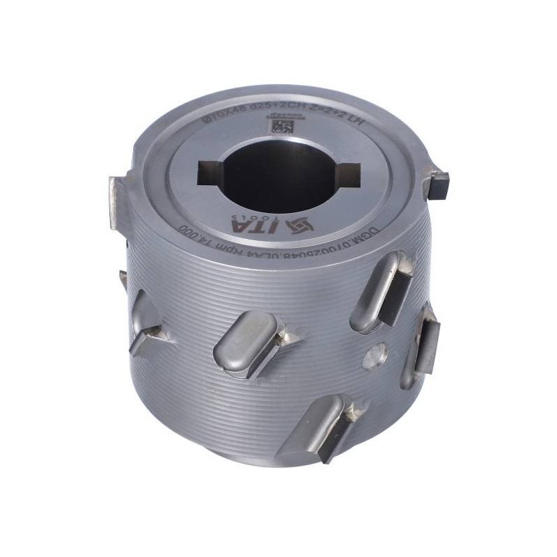 DGM.070025048.0LA4 Głowica DIA D-70 I-48 d-25+2CH LN Z-2+2 (12) H-4,5 LH bez podfr. + kołnierz Hebrock ITA TOOLS