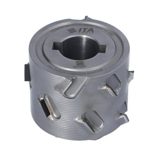 DGM.070025048.0RA4 Głowica DIA D-70 I-48 d-25+2CH LN Z-2+2 (12) H-4,5 RH bez podfr. + kołnierz Hebrock ITA TOOLS