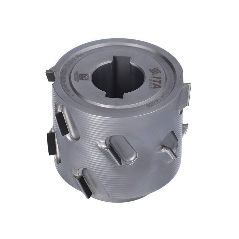 DGM.070025048.0RA4 Głowica DIA D-70 I-48 d-25+2CH LN Z-2+2 (12) H-4,5 RH bez podfr. + kołnierz Hebrock ITA TOOLS