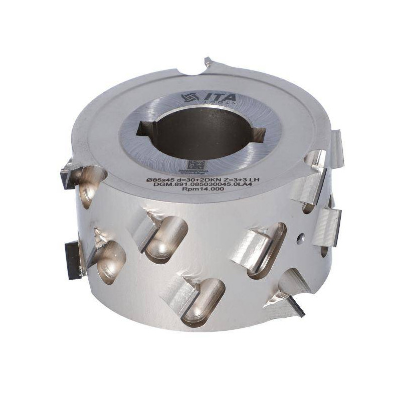 DGM.085030045.0RA4 Głowica DIA D-85 I-45 d-30+2CH Z-3+3 H-4,5 RH bez podfrezowania ITA TOOLS