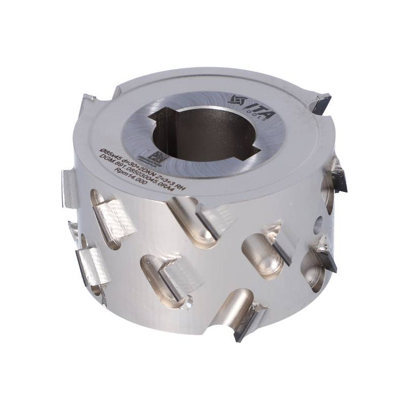 DGM.085030045.0RA4 Głowica DIA D-85 I-45 d-30+2CH Z-3+3 H-4,5 RH bez podfrezowania ITA TOOLS