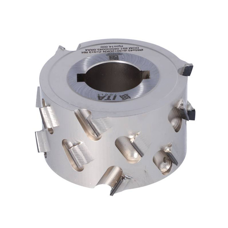 DGM.085030045.0RA4 Głowica DIA D-85 I-45 d-30+2CH Z-3+3 H-4,5 RH bez podfrezowania ITA TOOLS