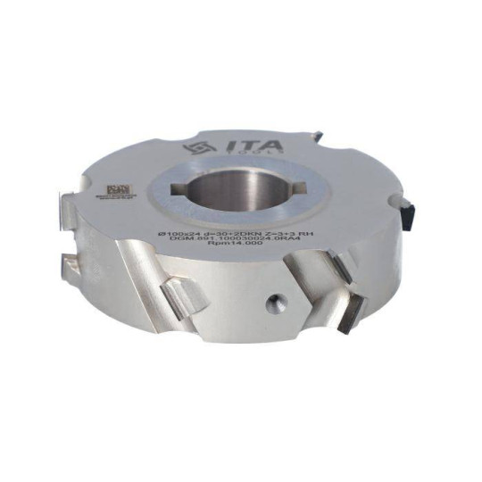 DGM.100030024.0RA4 Głowica D-100 I-24 d-30+2CH Z-3+3 H-4,5 RH bez podfrezowania ITA TOOLS