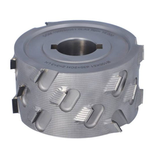 DGM.100030051.0LA4 Głowica D-100 l-51 d-30+2CH LN Z-3+3 (21) H4,5 LH kołnierz dolny 5 mm SCM K360 ITA TOOLS