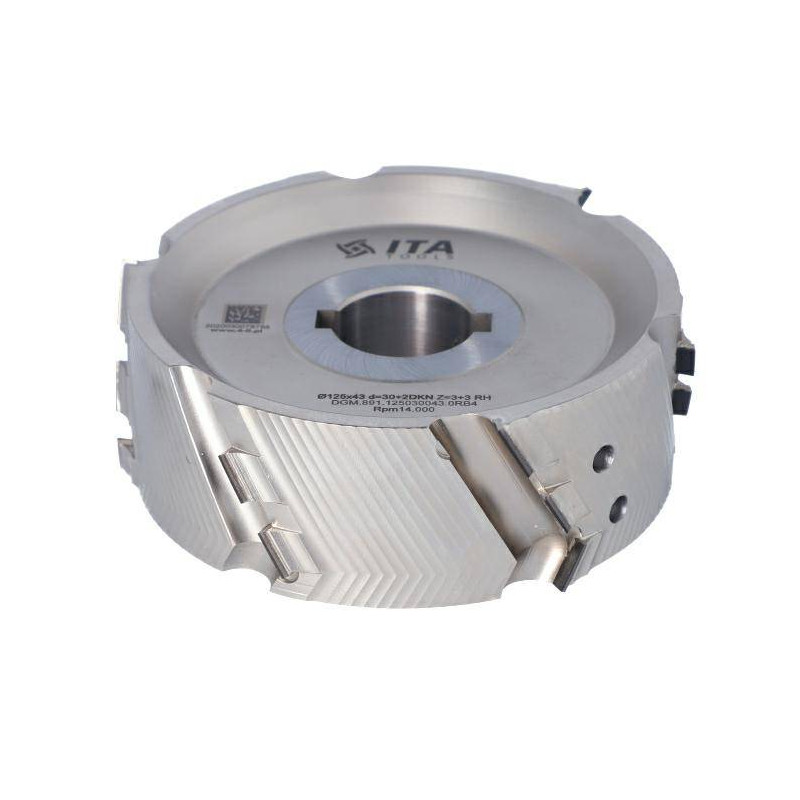 DGM.125030043.0RB4 Głowica DIA D-125 I-43 d-30+2CH Z-3+3 (Z15) H-4,5 RH podfrezowanie g&oacute;rne ITA TOOLS
