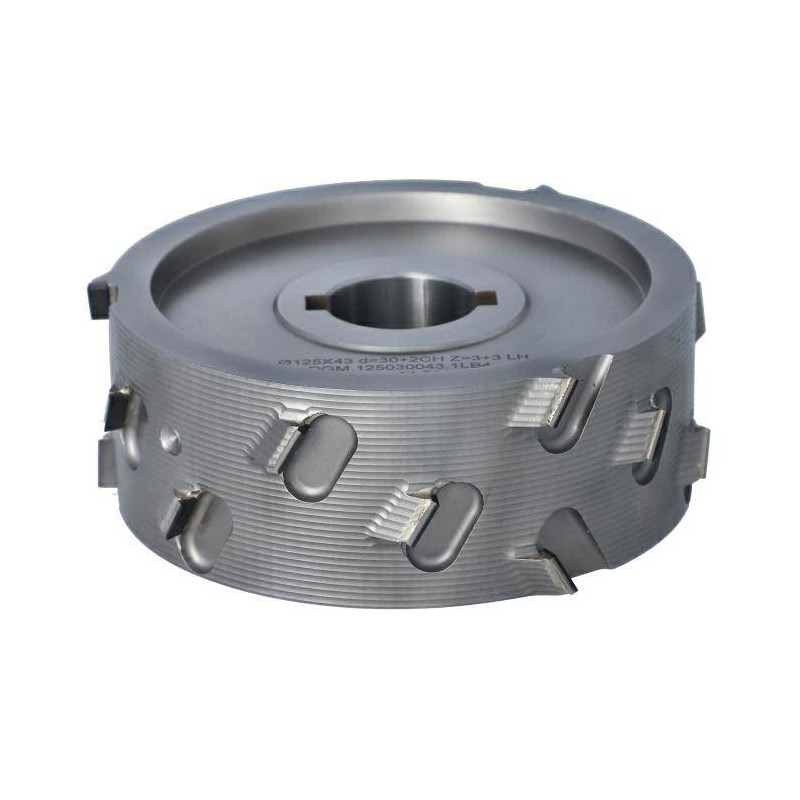 DGM.125030043.1LB4 Głowica D-125 I-43 d-30+2CH Z-3+3 LN H-4,5 LH podfrezowanie g&oacute;rne / ZPK ITA TOOLS