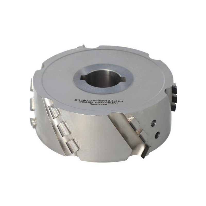 DGM.125030045.0RA4 Głowica DIA D-125 I-45 d-30+2CH LN Z-3+3 (Z18) H-4,5 RH bez podfrez. / LOW NOISE ITA TOOLS