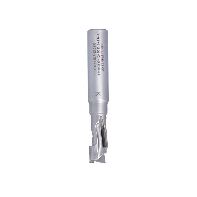 DTA.11.025.12.0SR Frez DIA Z1+1 D-11 I- 25 L- 79 S-12x40 RH3PCD+1HM H2,5 3 spirale korpus: STAL ITA TOOLS