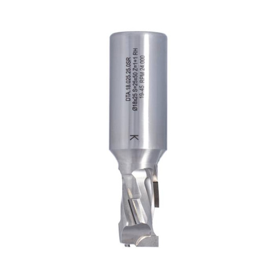 DTA.18.025.25.0SR Frez DIA Z1+1 D-18 I- 25 L- 89 S-25x50 RH3PCD+1HM H2,5 3 spirale korpus: STAL ITA TOOLS