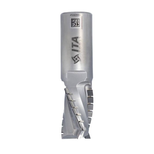 DTE.25.035.25.0SR Frez diamentowy Z3+1 D-25 I- 35 L-96 S-25x50 RH (15+1) PCD H4,5 3 spirale korpus STAL ITA TOOLS