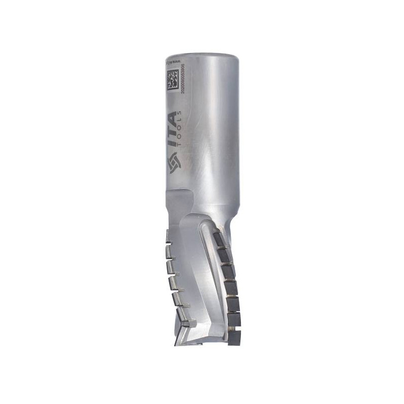 DTE.25.035.25.0SR Frez diamentowy Z3+1 D-25 I- 35 L-96 S-25x50 RH (15+1) PCD H4,5 3 spirale korpus STAL ITA TOOLS