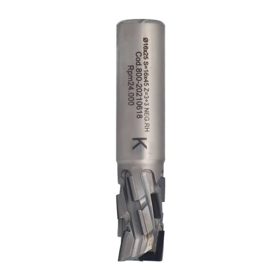 DTM.16.025.16.1SRN Frez DIA D-16 I-25 S-16x45 L-78 RH Z-3+3 korpus STAL negativ ITA TOOLS