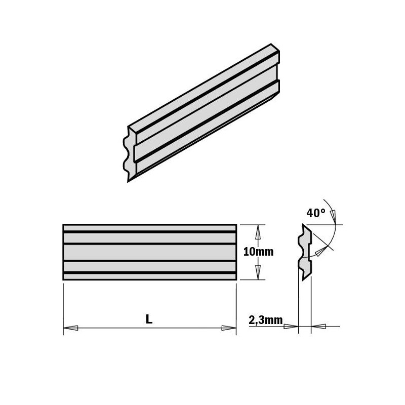 KS1.330.01 N&oacute;ż Tersa 330x10x2,3 mm 18% (T1) HSS komplet 2 szt. ITA TOOLS